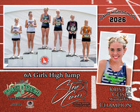 2026 6A Girls State High Jump Champion - Kristin Geiser - Mountain View