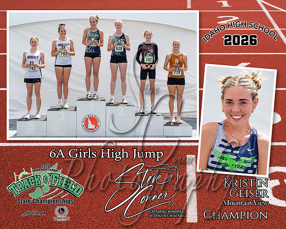 2026 6A Girls State High Jump Champion - Kristin Geiser - Mountain View