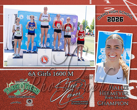 2026 6A Girls State 1600 M Champion - Hallie Heemeyer - Rocky Mountain