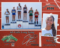 2026 6A Girls State Long Jump Champion - Eden Francis - Captial