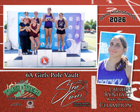 2026 6A Girls State Pole Vaule Champion - Lauren Rynhart - Rocky Mountain
