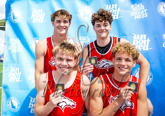 3A Boys 4x100 Relay Champions - Melba
