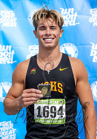 3A Boys 300 MH Champion - Ian Johnson -  Nampa Christian