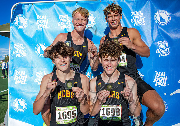 3A Boys 4x400 Relay Champions - Nampa Christian