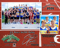 2026 2A Boys 4x200 Relay Champions - Raft River