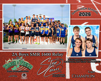2026 2A Boys SMR Relay Champions - Logos