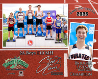 2026 2A Boys State 110MH Champion - Bridger Livesay - Butte County