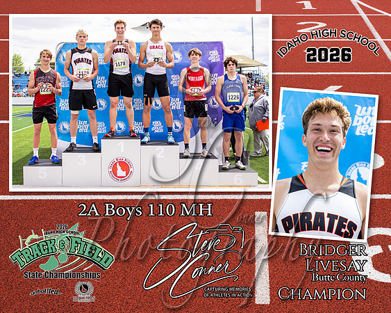 2026 2A Boys State 110MH Champion - Bridger Livesay - Butte County