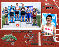 2026 2A Boys State 300 MH Champion - Jonah Wilkerson - Grace