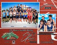 2026 2A Boys 4x400 Relay Champions - Logos