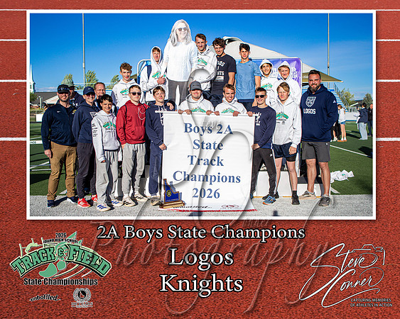 2026 2A Boys State Champions - Logos