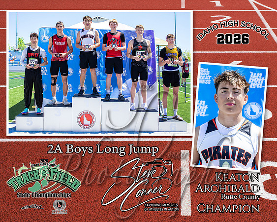 2026 2A Boys State High Jump Champion - Keaton Archibald - Butte County