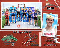 2026 2A Boys State 400 M Champion - Carter Mecham - Grace