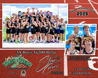 2026 3A Boys 4x200 Relay Champions - Nampa Christian