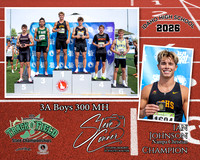 2026 3A Boys State 300 MH Champion - Ian Johnson - Nampa Christian