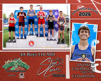 2026 4A Boys State 110 MH Champion - Andrew Galbraith  - Sugar-Salem