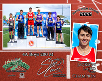 2026 4A Boys State 200 M Champion -  Jackson Laird - Weiser