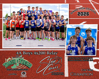 2026 4A Boys 4x200 Relay Champions - Cole Valley