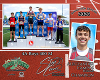 2026 4A Boys State 400 M Champion - Aleczander Campos - Homedale