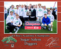 2026 4A Boys Academic Champions - Sugar-Salem