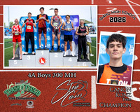 2026 4A Boys State 300 MH Champion - Canon Kunz  - Teton