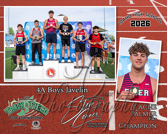 2026 4A Boys State Javelin Champion - Cache Palmer - Filer