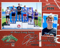 2026 4A Boys State Long Jump Champion - Ezekiel Van Hofwegen - Fruitland