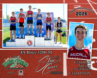 2026 4A Boys State 3200 M Champion - Charlie Speirs  - McCall-Donnelly