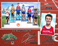 2026 4A Boys State 1600 M Champion - Charlie Speirs  - McCall-Donnelly