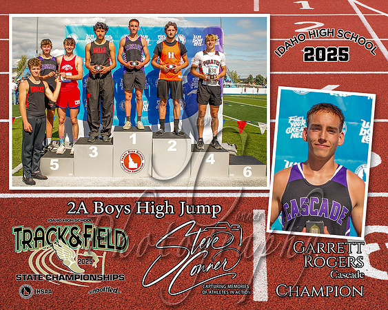 2A Boys High Jump Champion - Garrett Rogers