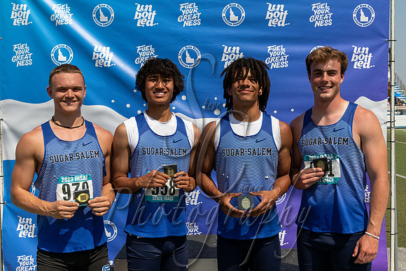 3A Boys 4x100 Relay Champions - Sugar-Salem