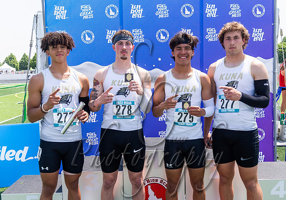5A Boys 4x200 Relay Champions - Kuna 2