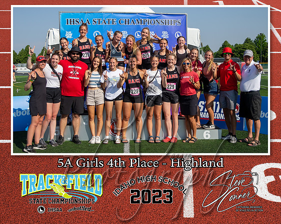 5A Girls 4th Place Highland