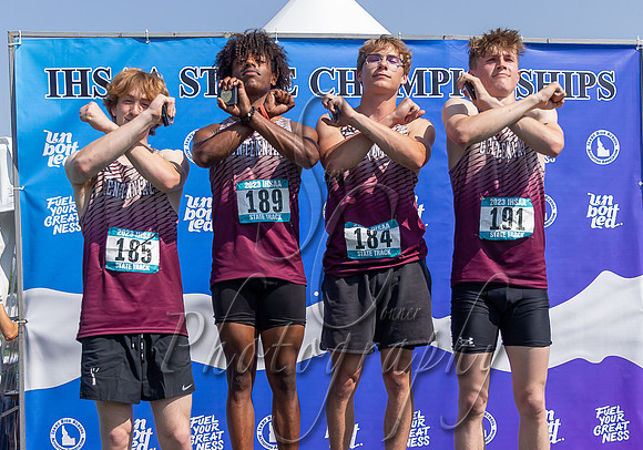 5A Boys 4x100 Relay Champions - Centennial 2