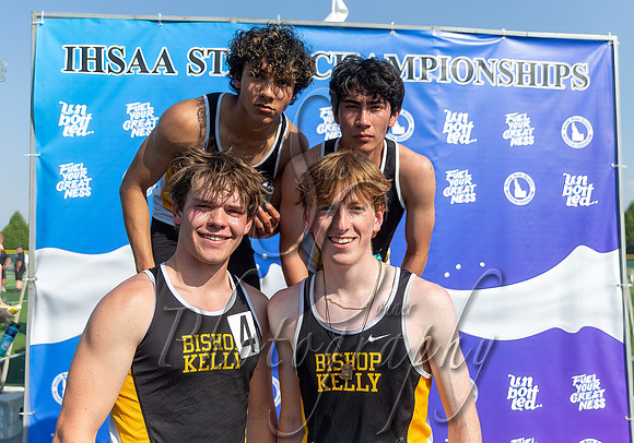 4A Boys 4x400 Relay Champions - Bishop Kelly