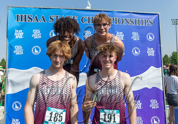 5A Boys 4x100 Relay Champions - Centennial
