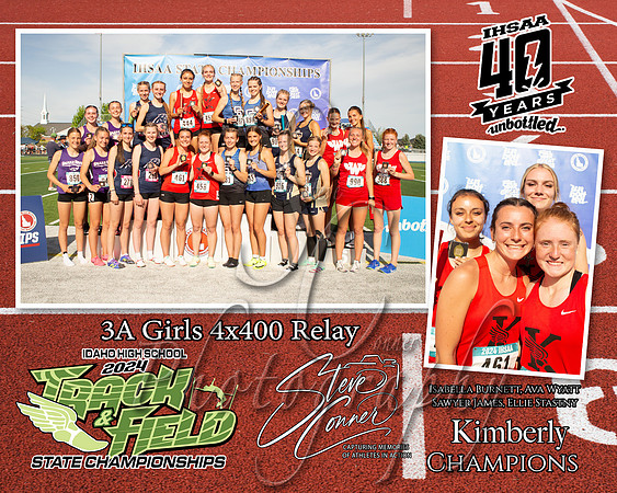 3A Girls 4x400 Relay - Kimberly