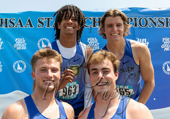 3A Boys 4x200 Relay Champions - Sugar-Salem
