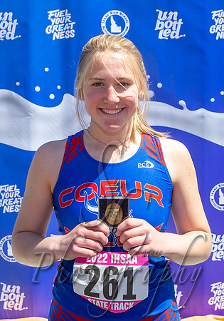 5A Girls Discus Champion - Lily Phenicie - Couer d'Alene