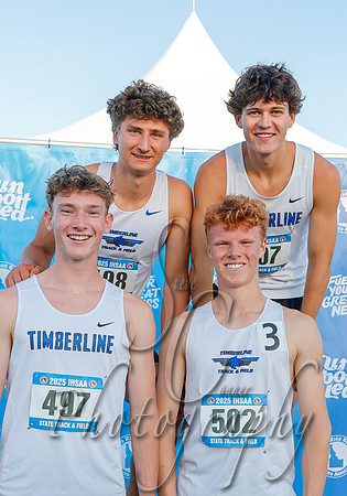6A Boys 4x800 Relay Champions - Timberline