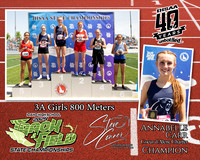 3A Girls 800 M Annabelle Carr