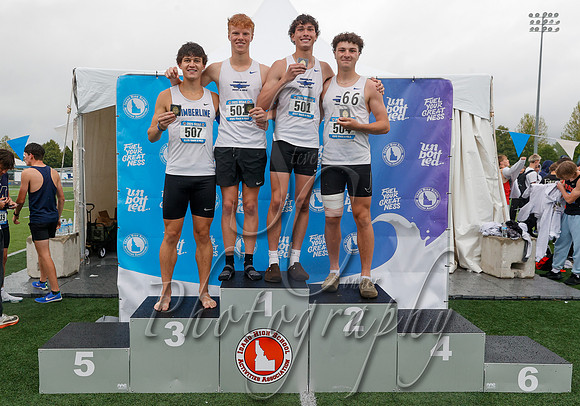 6A Boys 4x400 Relay Champions - Timberline 2