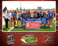 3A Girls Academic Champions Sugar-Salem