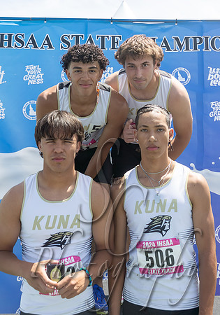 5A Boys 4x200 Relay Champions - Kuna 1