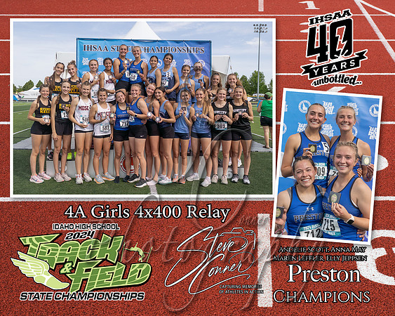 4A Girls 4x400 Relay Preston