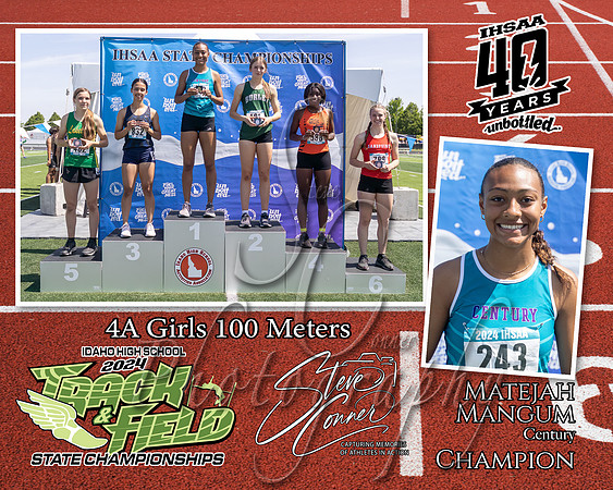 4A Girls 100 Matejah Mangum