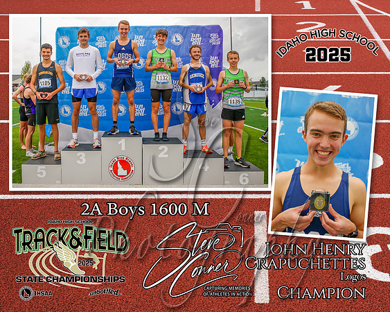 2A Boys 1600 M Champion - John Henry Crapuchettes