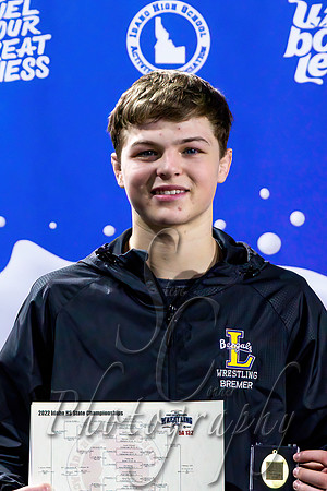 5A State Wrestling 132lb Champion - Tristan Bremer - Lewiston