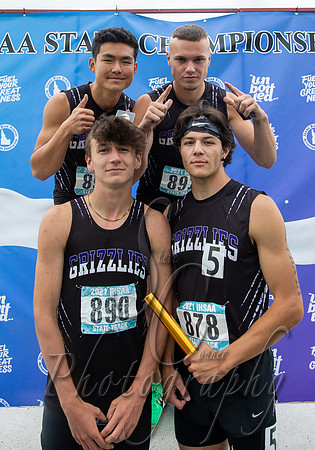 5A Boys 4x100 Relay Champions - Rocky Mountain