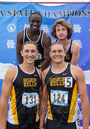 4A Boys 4x100 Relay Champions - Bishop Kelly